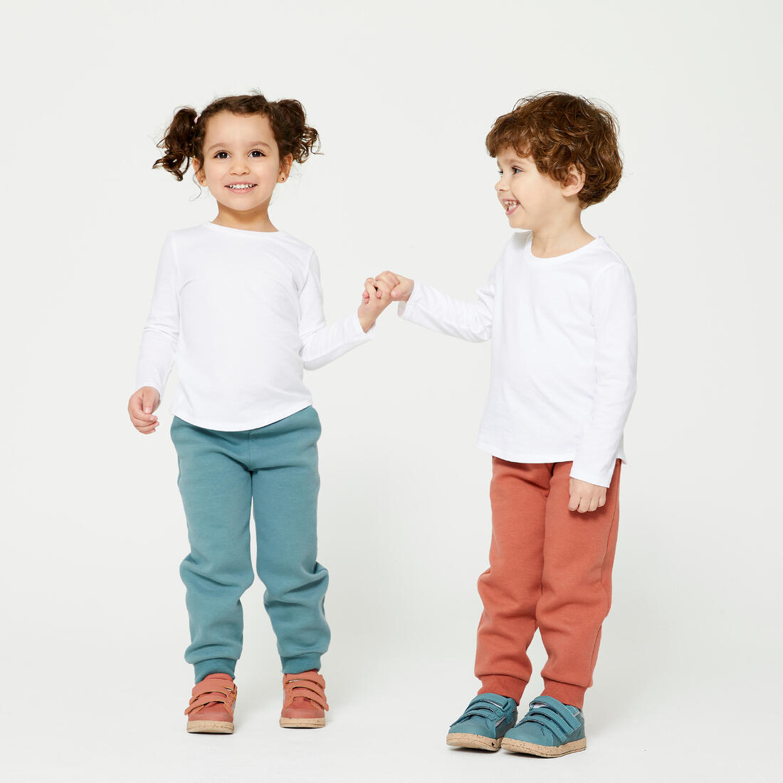 T-shirt manches longues enfant coton - Basique