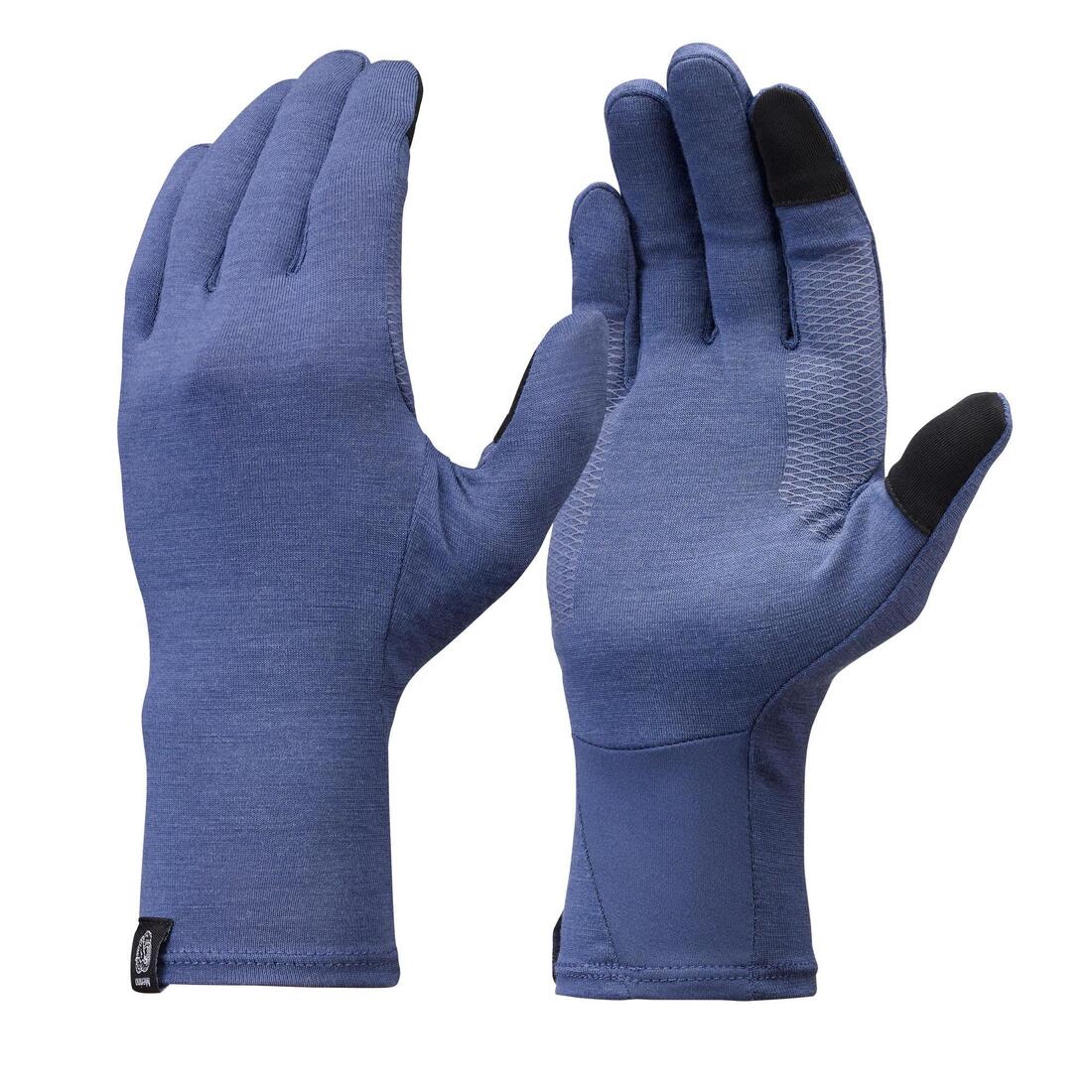 Sous-gants en laine mérinos de trekking montagne - MT500 - adulte