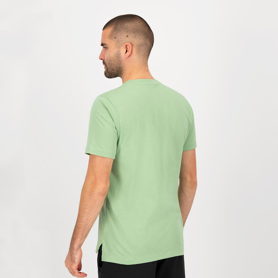 T-shirt PUMA fitness manches courtes coton homme vert