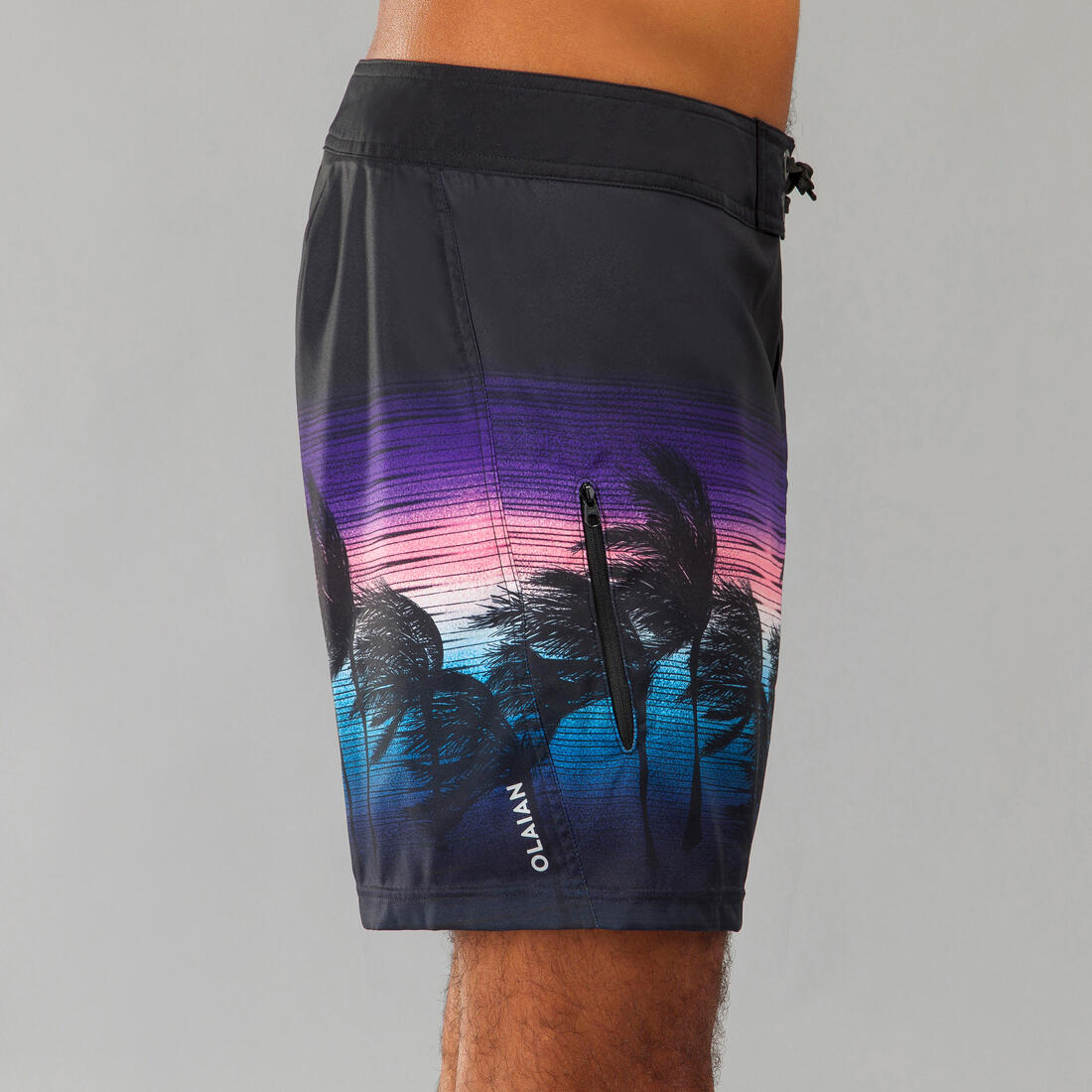 Surf boardshort court 500 lines green