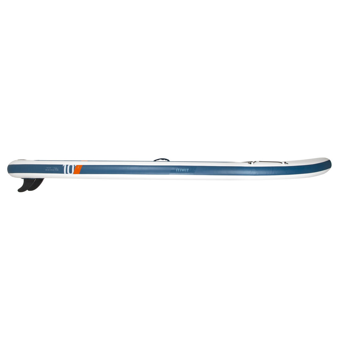 Stand up paddle ultra compact et stable 10 pieds (130 kg max) blanc et bleu