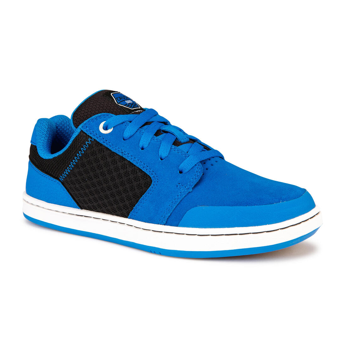 Chaussures basses de skateboard pour enfant CRUSH 500 noire et semelle gomme