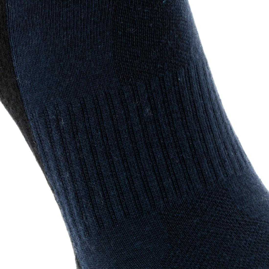 Chaussettes randonnée nature Bleue - NH100 Mid X 2 paires