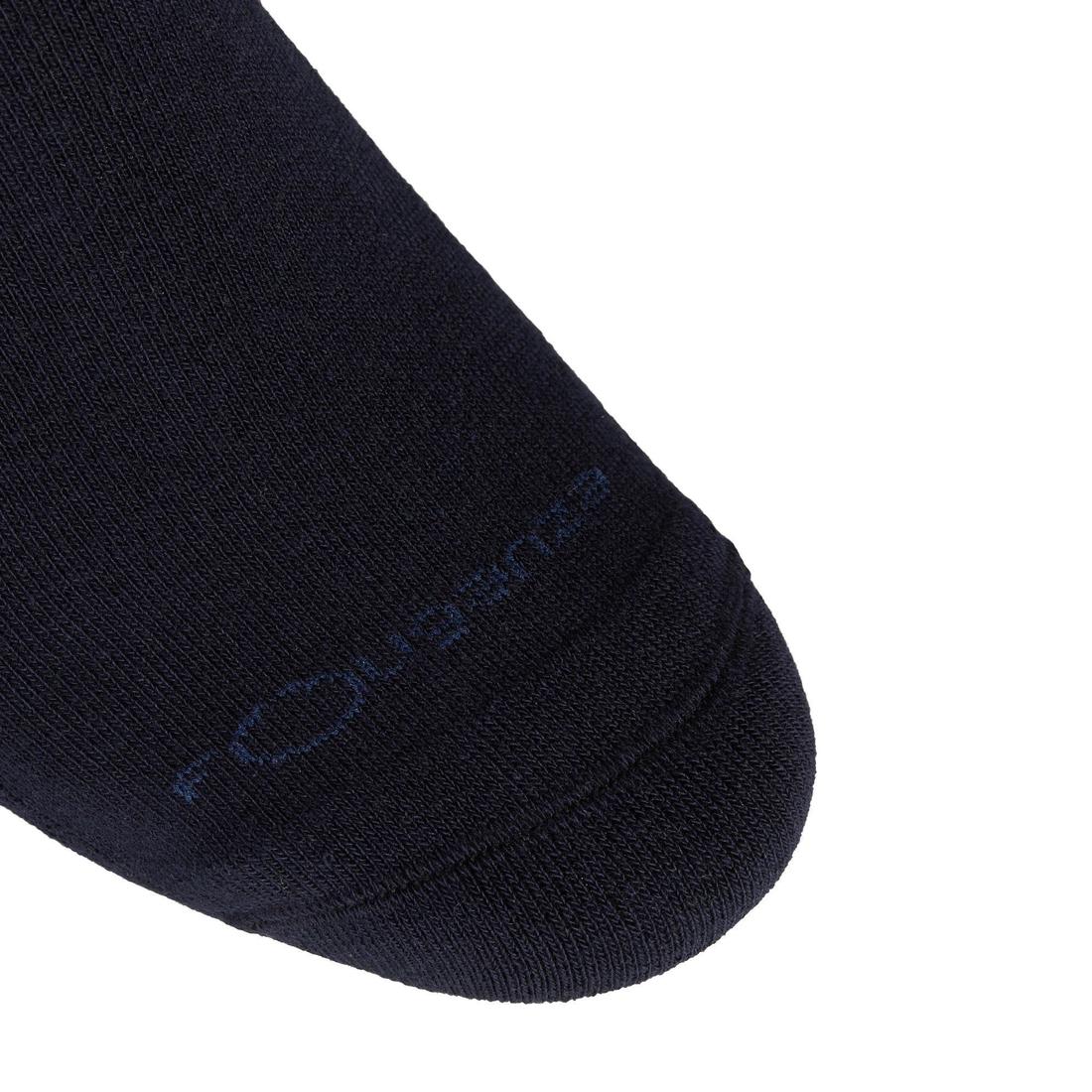 Chaussettes équitation enfant et adulte LOSANGES gris chiné/bleu ciel  X 2 paire