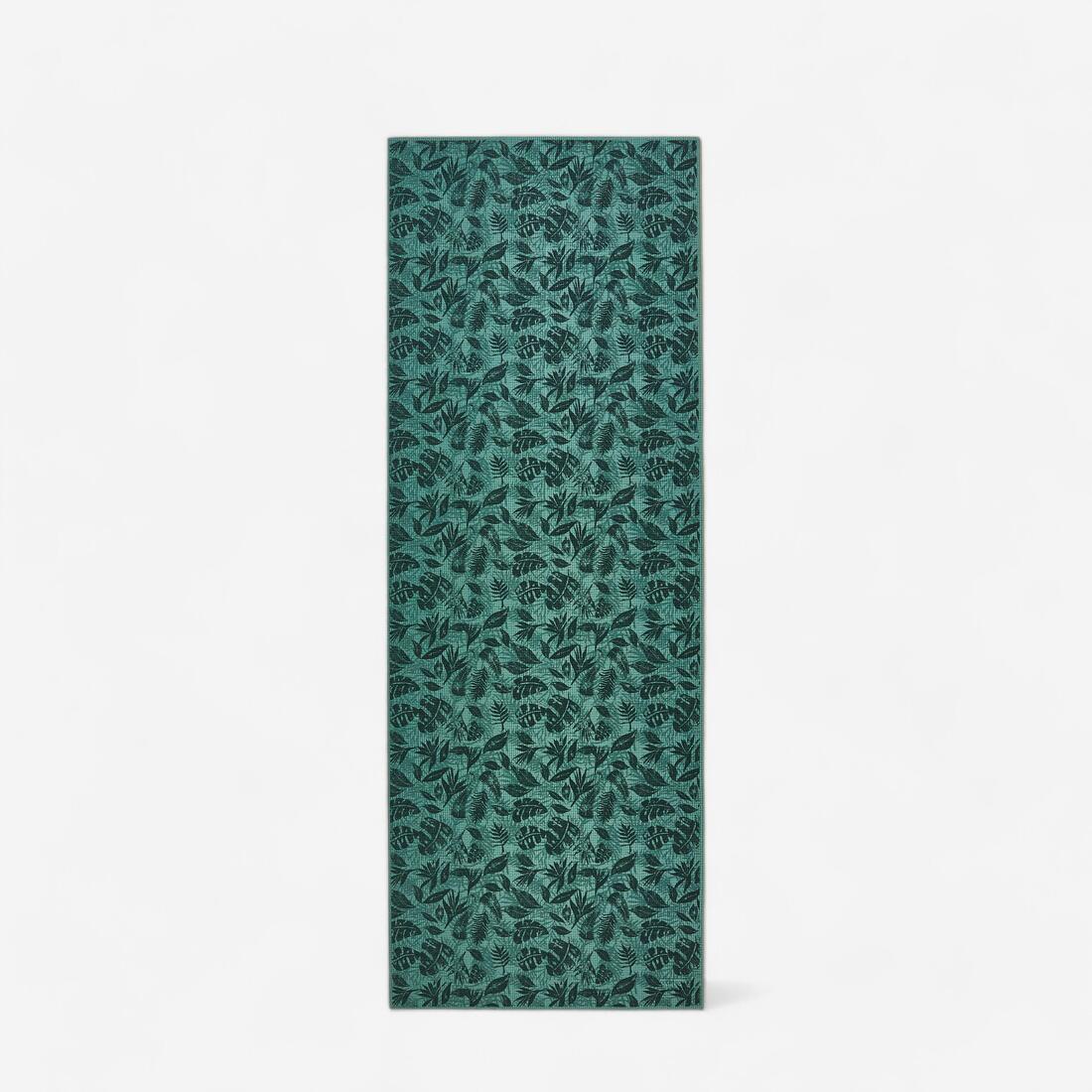 TAPIS YOGA CONFORT 8 MM BLEU JUNGLE