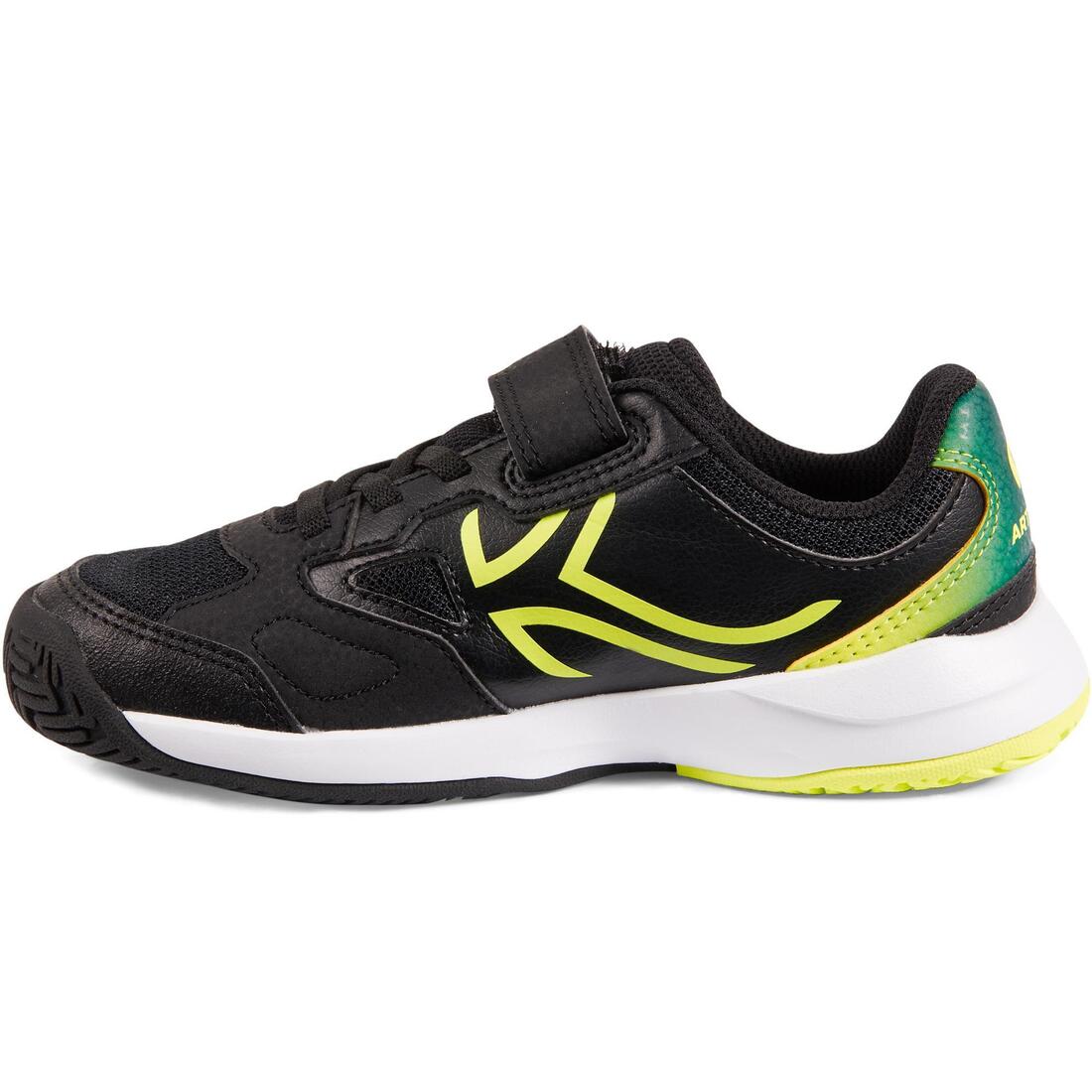 CHAUSSURES ENFANT TENNIS ARTENGO TS560 KD BLACK YELLOW