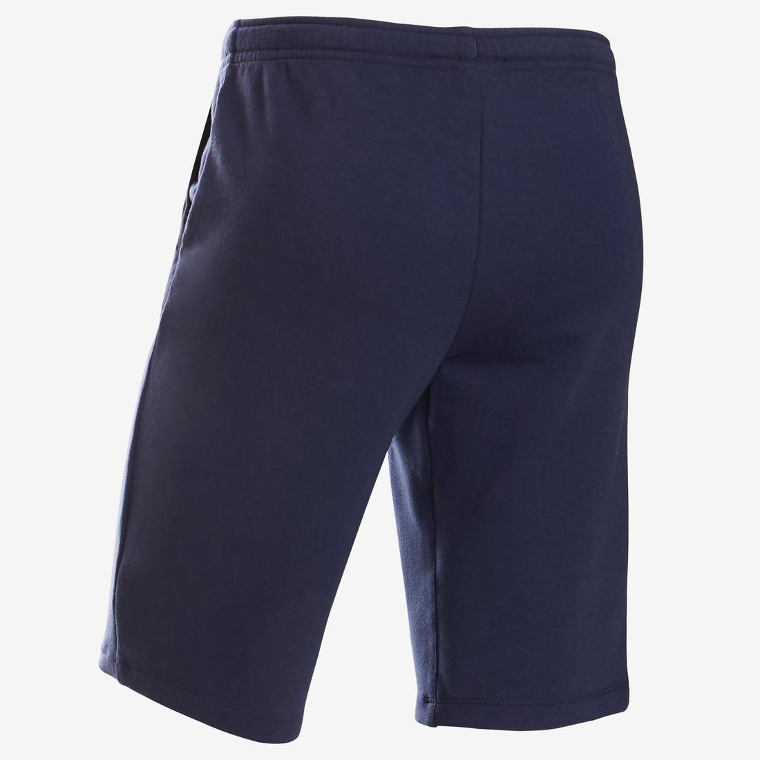 Short coton respirant 500 garçon GYM ENFANT noir