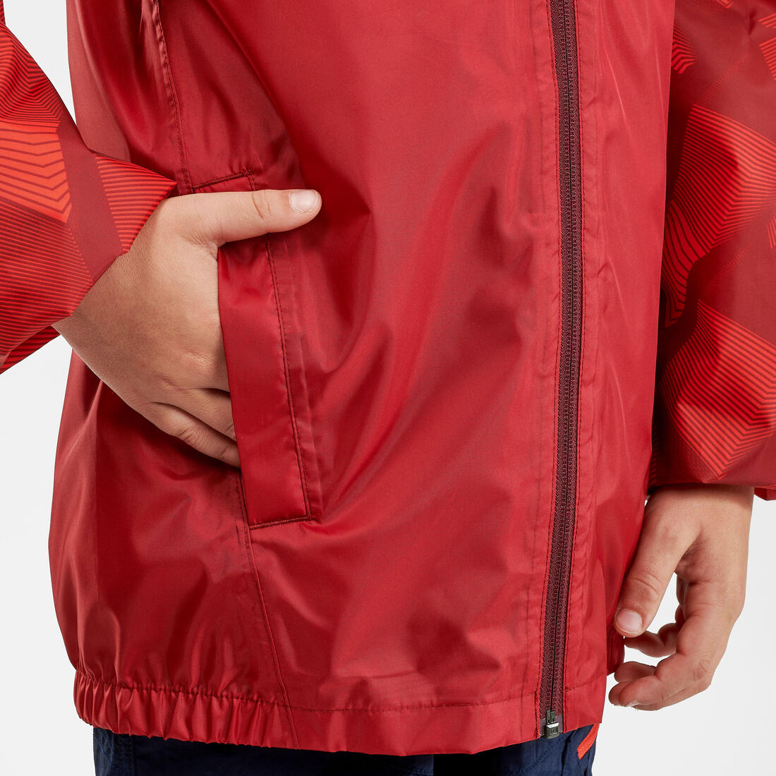 Veste imperméable de randonnée - MH100 zip - enfant 7-15 ans