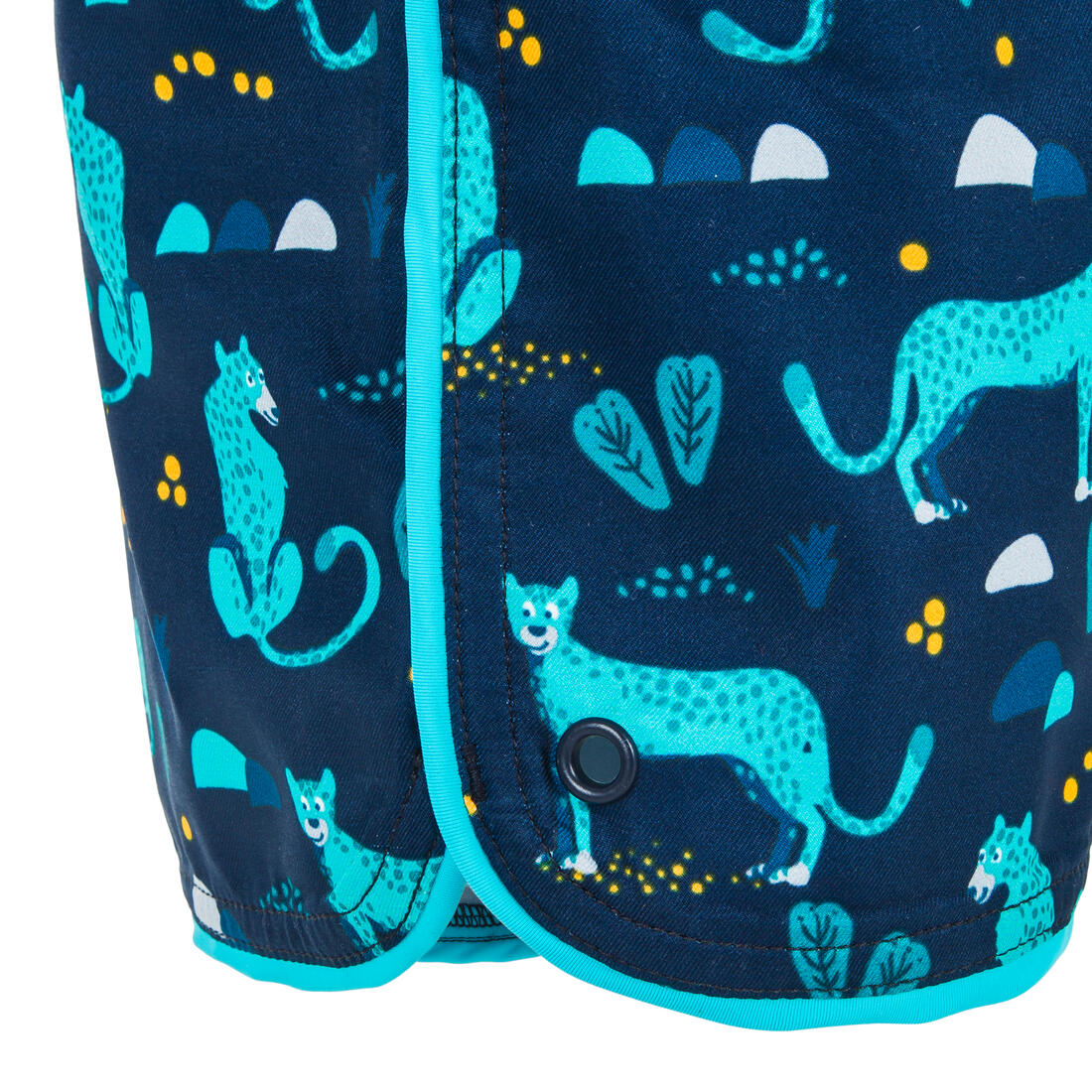 Short De Bain Bébé / Enfant Bleu foncé Imprimé Tigres