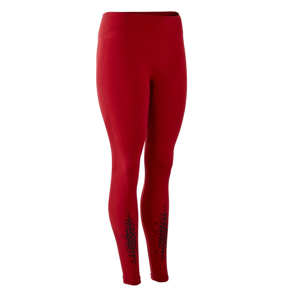 LEGGINGS CROSSTRAINING FEMME  NOIR/BLEU FONCE