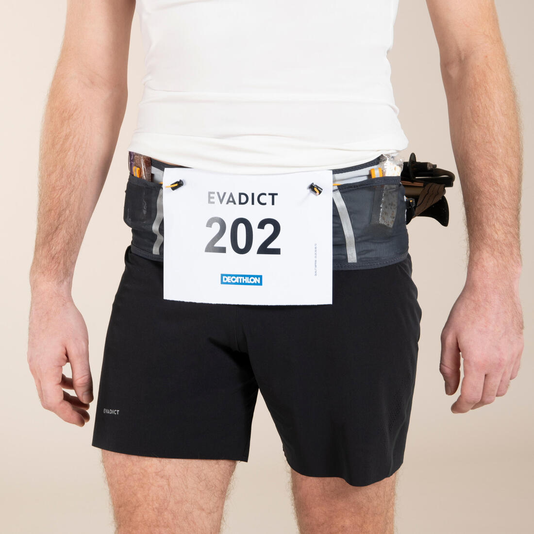 CEINTURE HYDRATATION TRAIL RUNNING - PORTE BÂTONS - POCHE TÉLÉPHONE IMPERMÉABLE