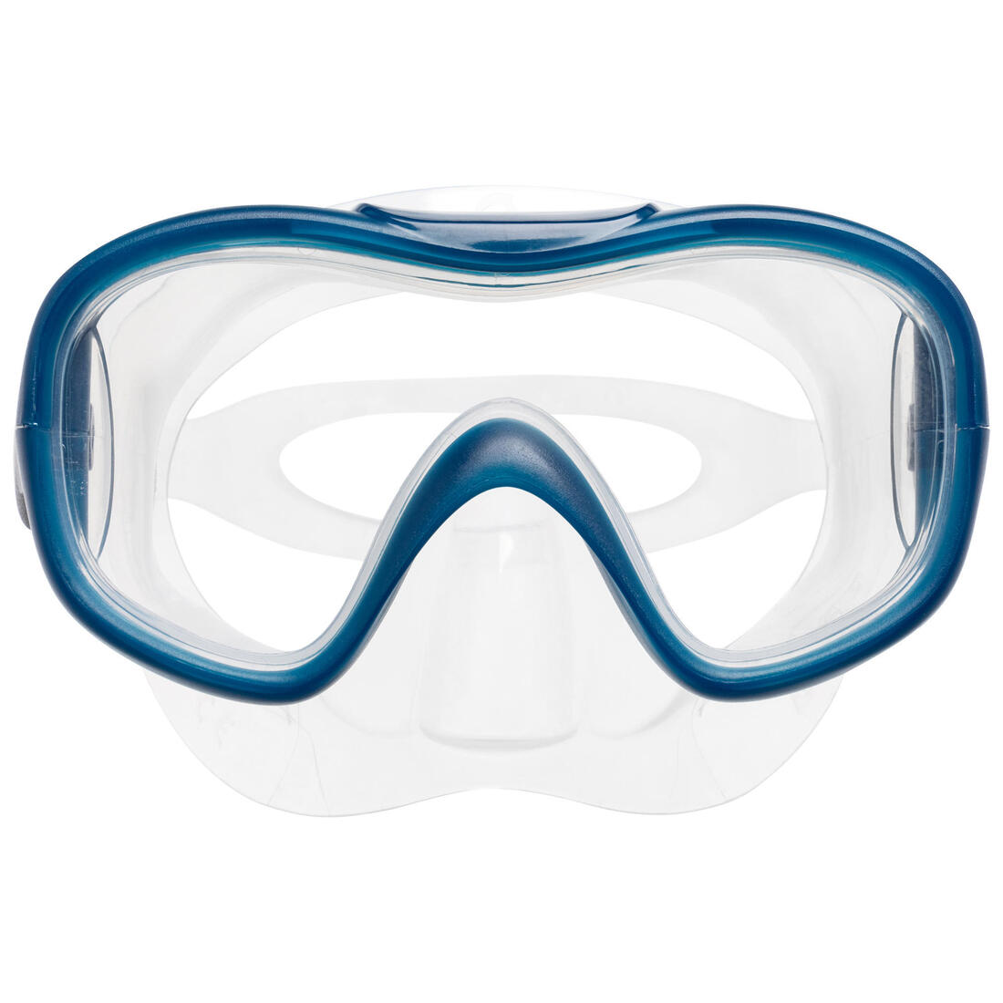 Kit de snorkeling enfant palmes masque tuba SNK 500 bleu gris menthe pastel