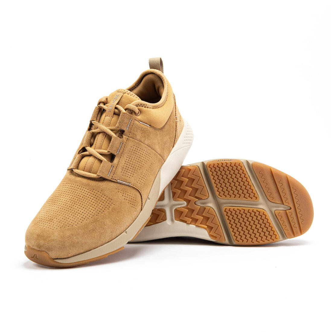 Chaussures cuir marche urbaine homme Actiwalk Easy Leather camel