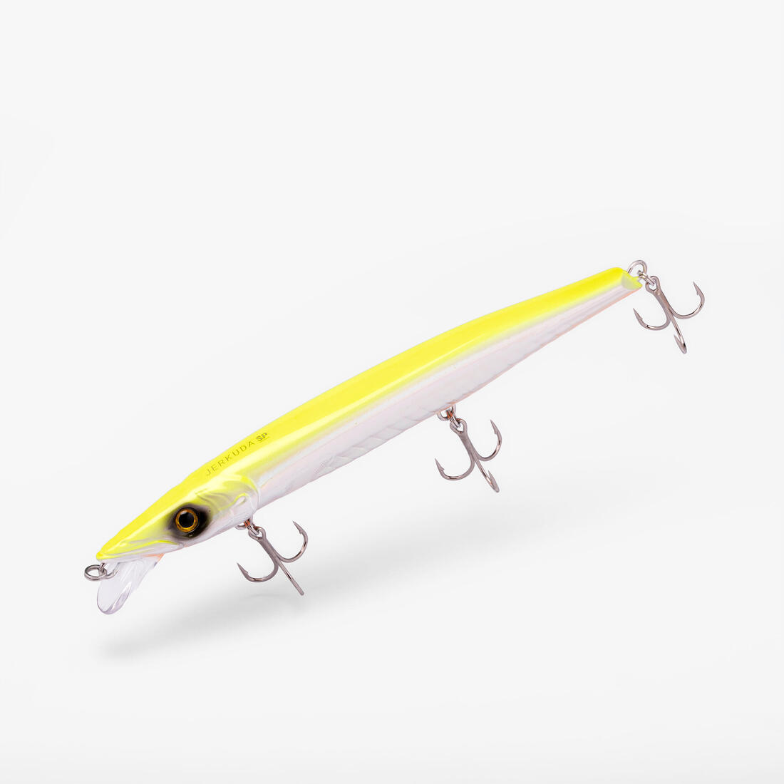 Jerkbait pêche au leurre en mer JERKUDA 170SP Blanc fluo