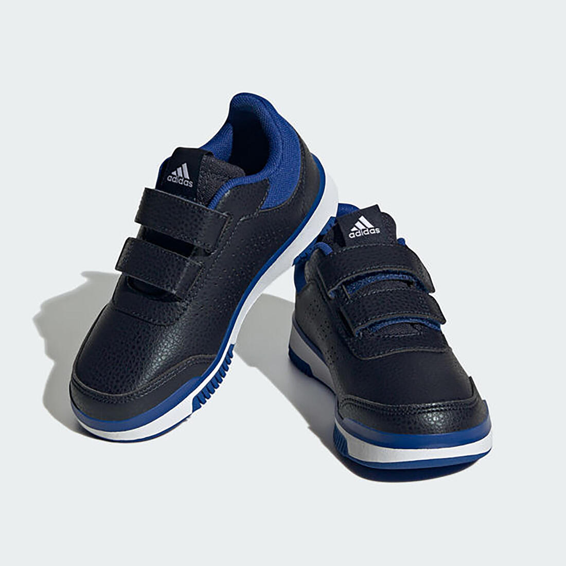 Baskets à scratch enfant - ADIDAS TENSAUR noir/bleu