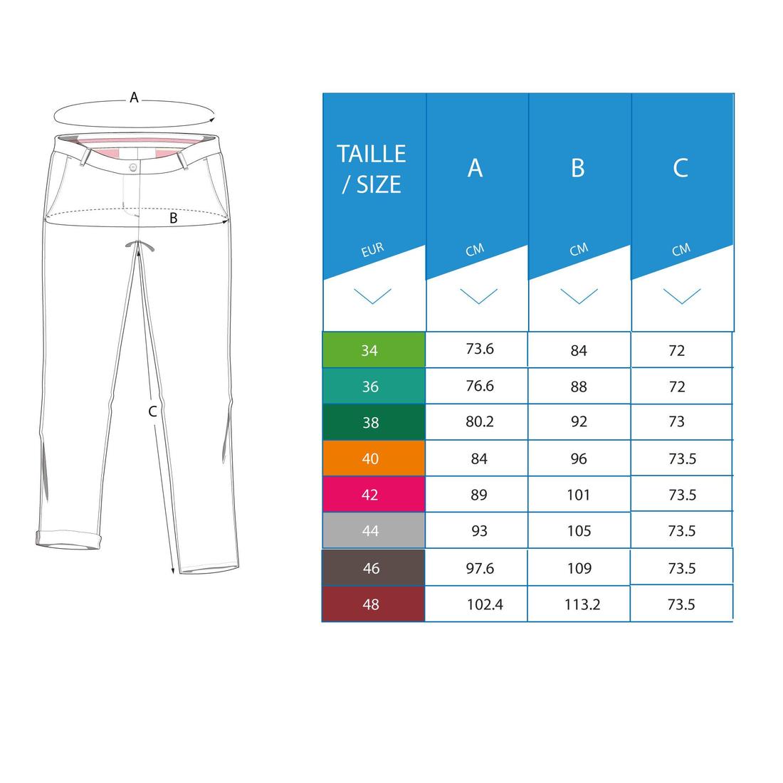 Pantalon golf Femme - MW500