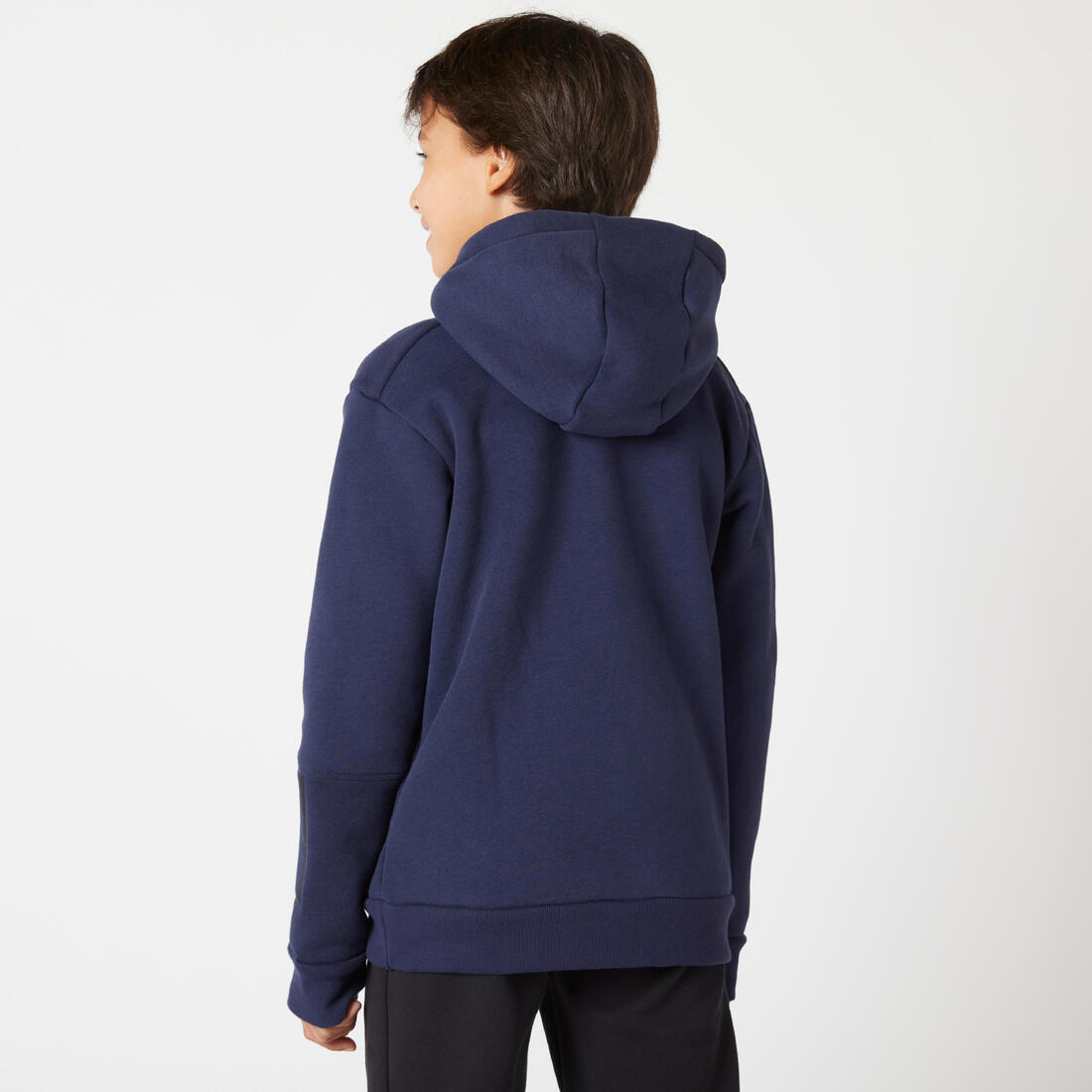 Sweat à capuche mixte, chaud enfant - 900 gris chiné moyen