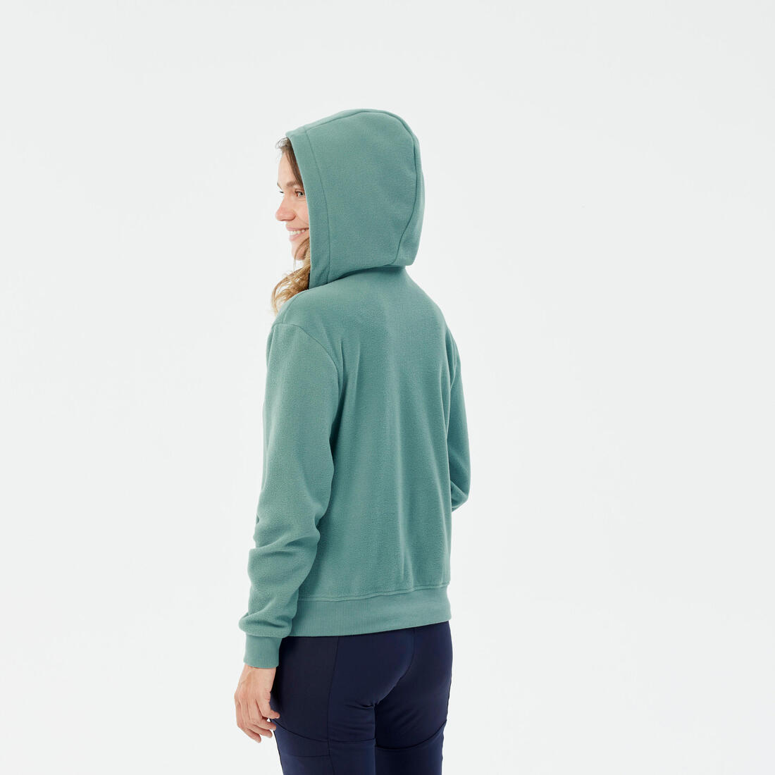 Sweat Polaire de randonnée - MH100 Hoodie - Femme