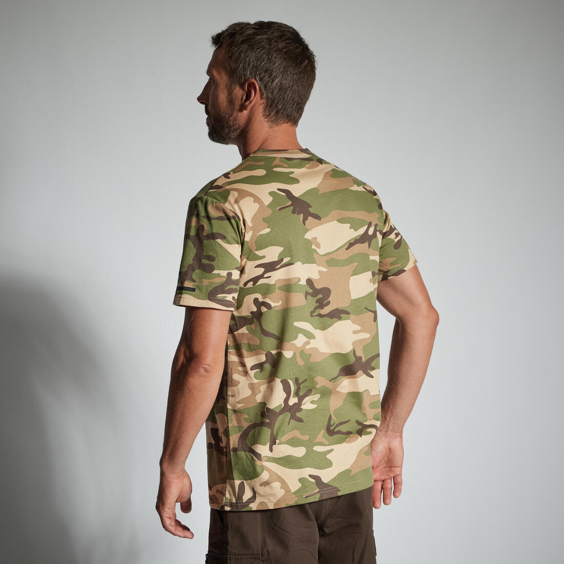 T-SHIRT RESISTANT 100 CAMO WOODLAND