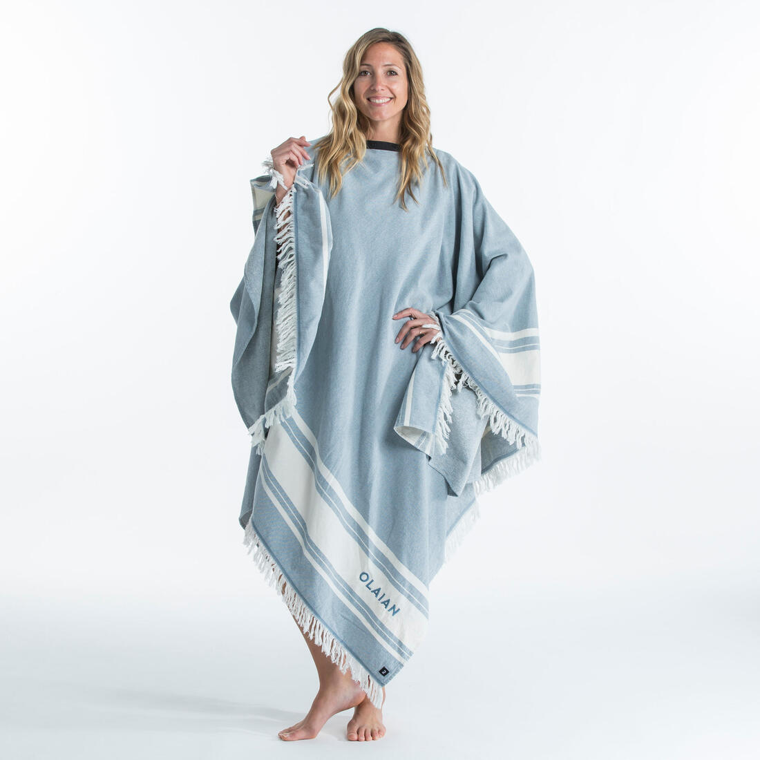 Serviette de plage poncho 190 x 190 cm