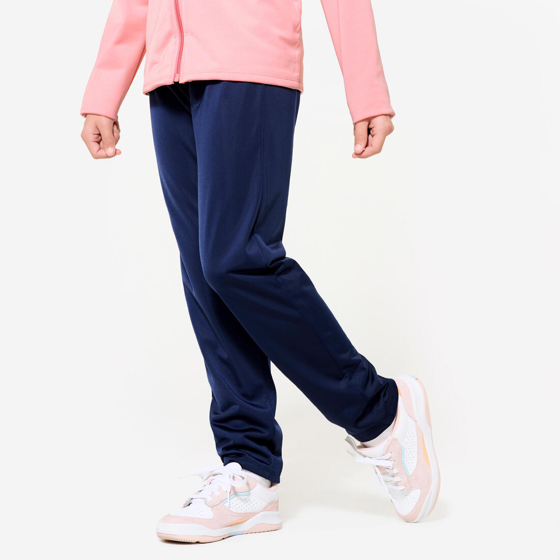 Survêtement enfant synthétique respirant - Gym'y rose et pantalon marine