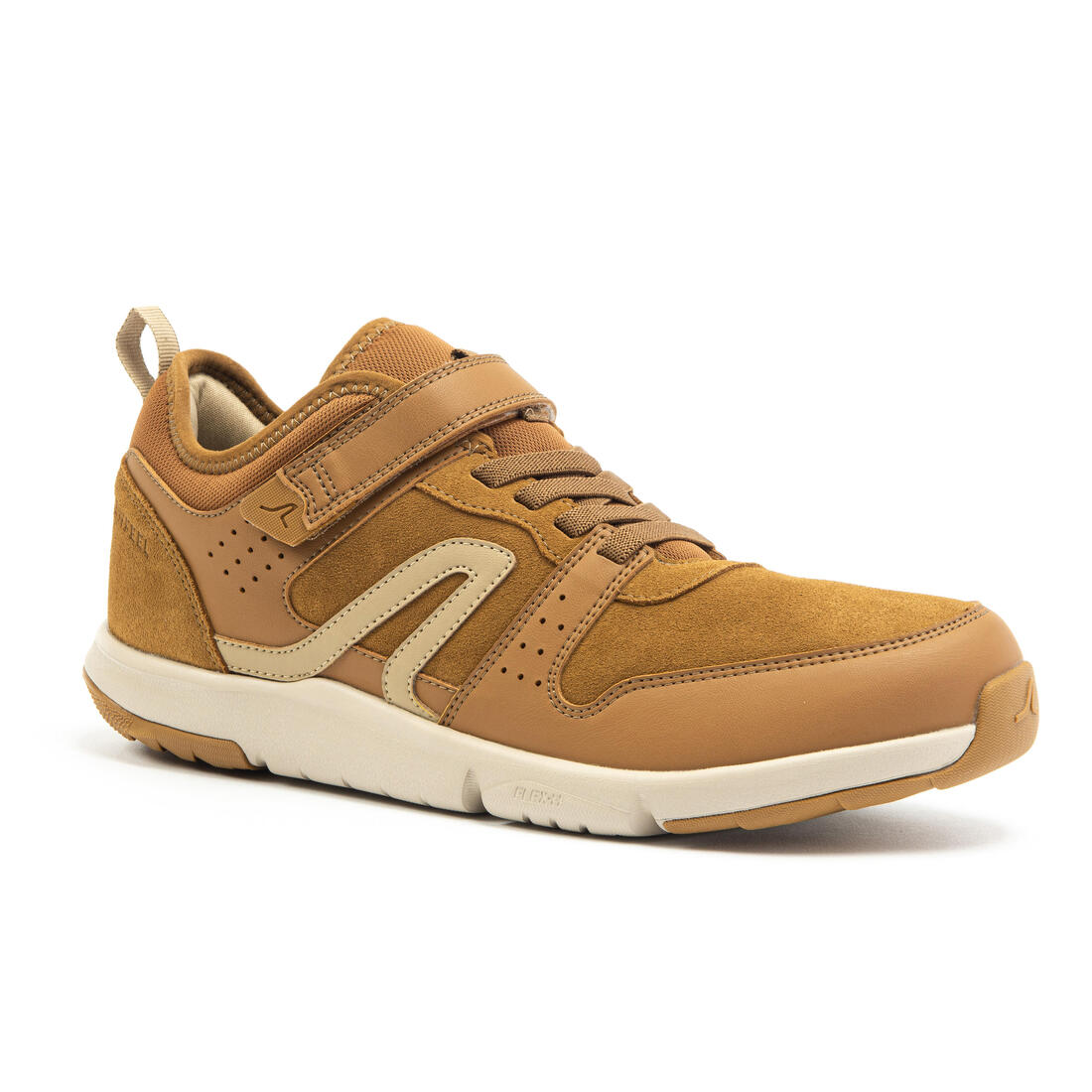 Chaussures cuir marche urbaine homme Actiwalk Easy Leather camel