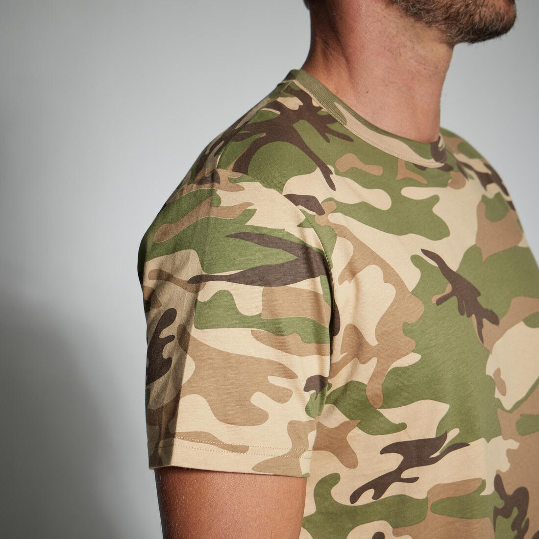 T-SHIRT RESISTANT 100 CAMO WOODLAND