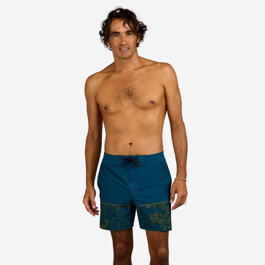 Boardshort surf 500 17" GOOD BLUE