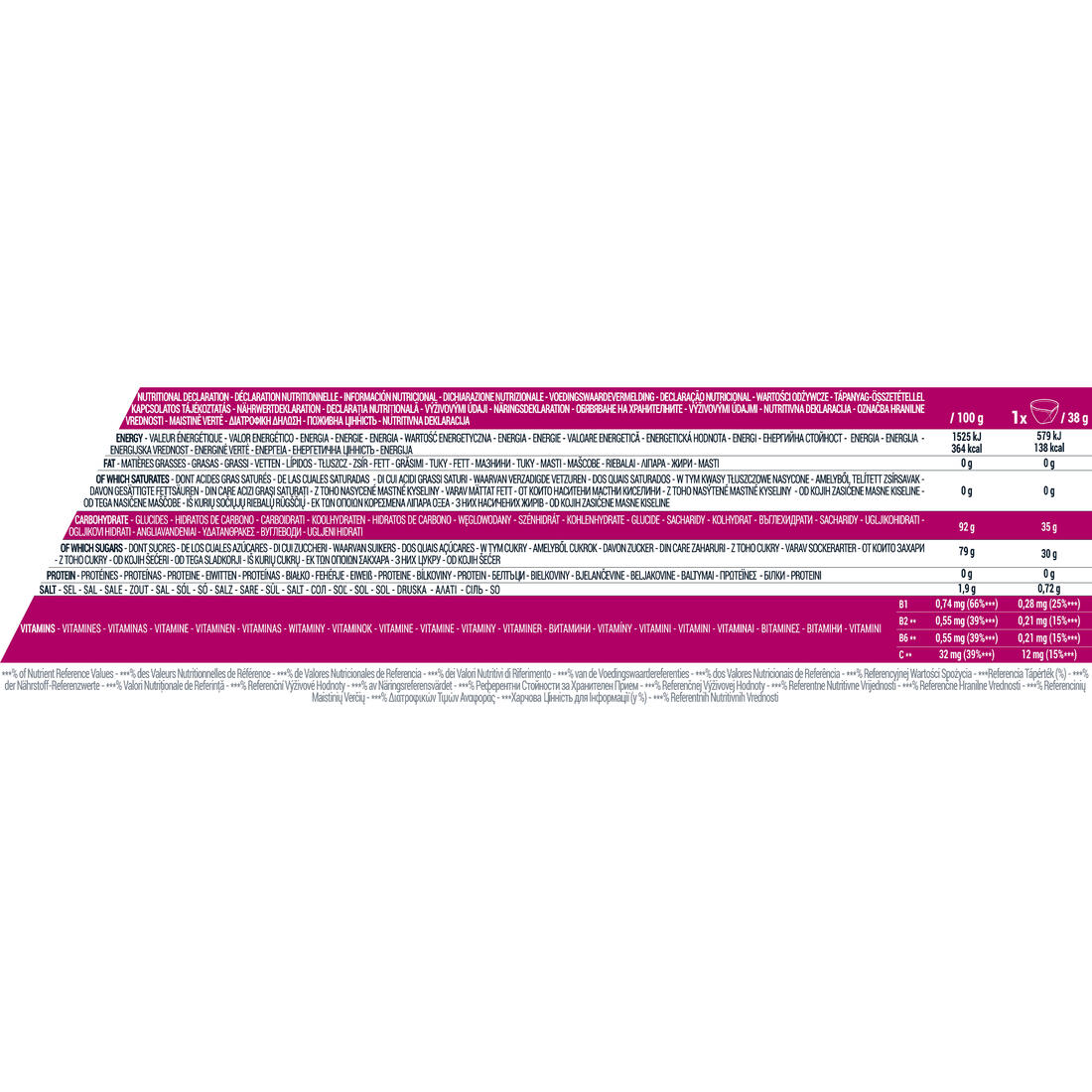 Boisson isotonique poudre ISO 650g