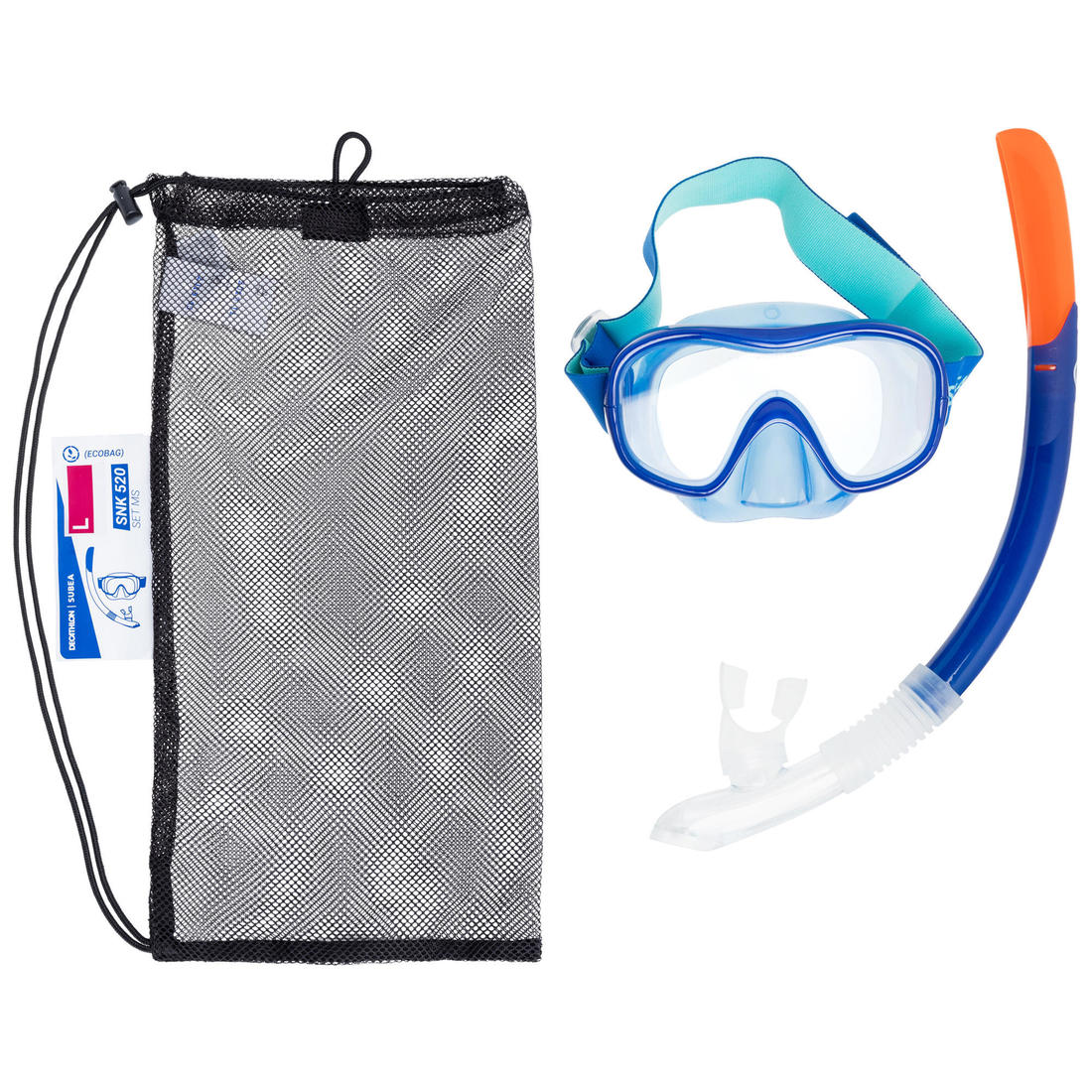 Kit plongée Masque et Tuba Snorkeling 100 adulte