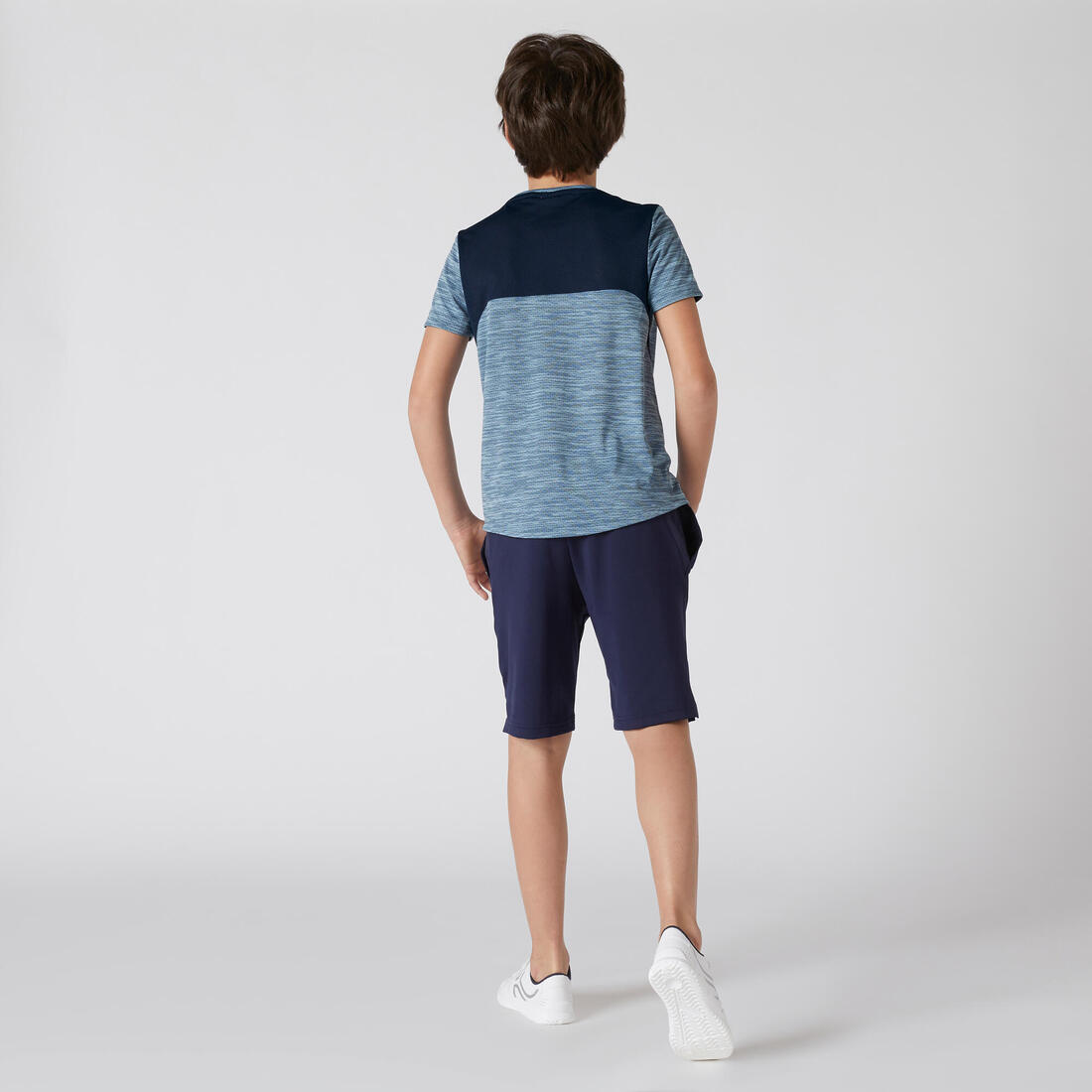 Short synthétique respirant S500 garçon GYM ENFANT bleu