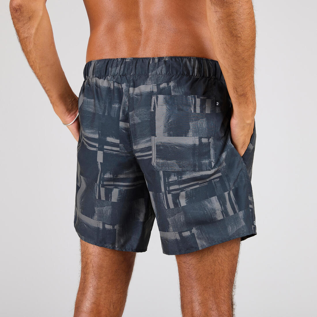 Boardshort surf 100 15" POPSTRIPE BLUE