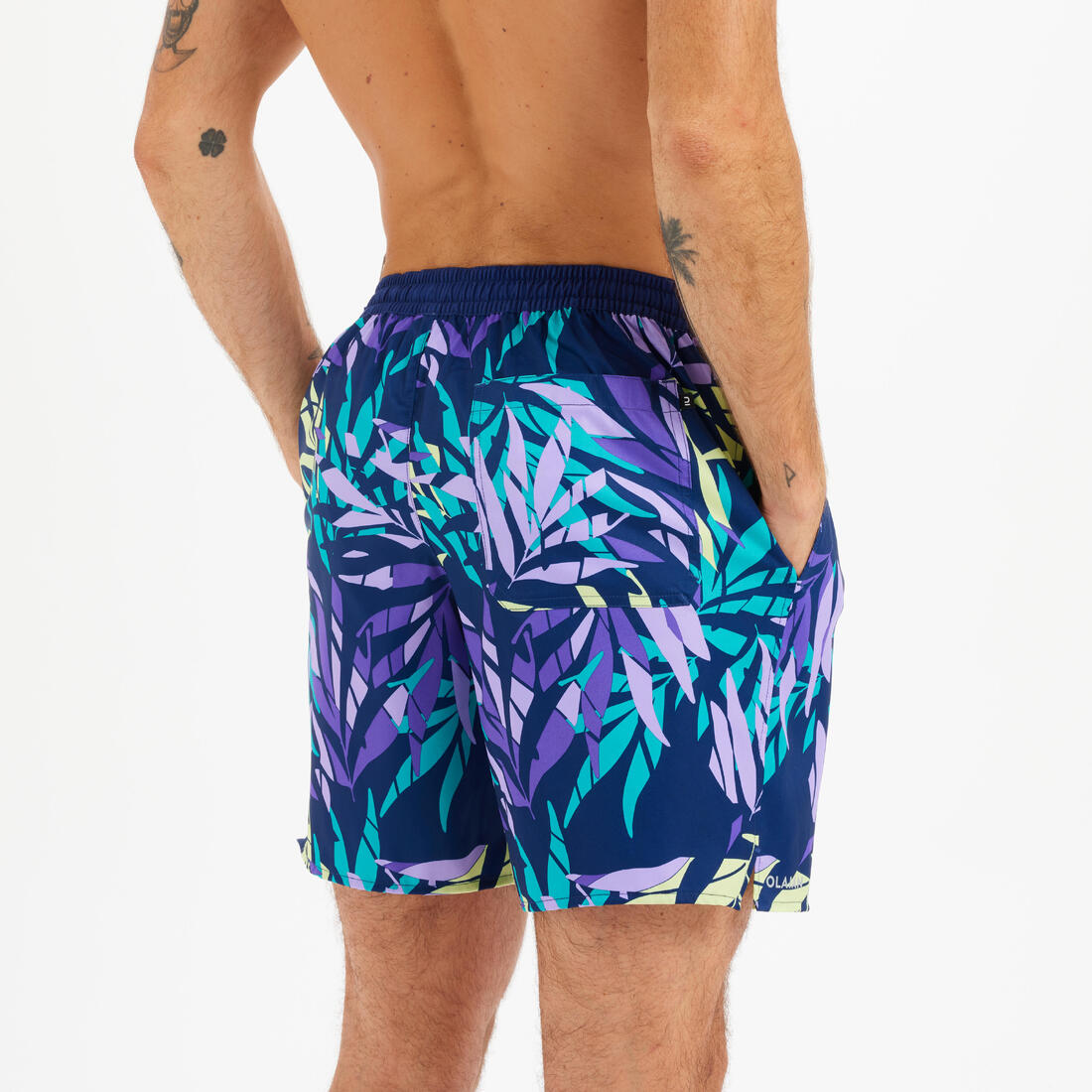 Boardshort surf 100 long surfergirl blue