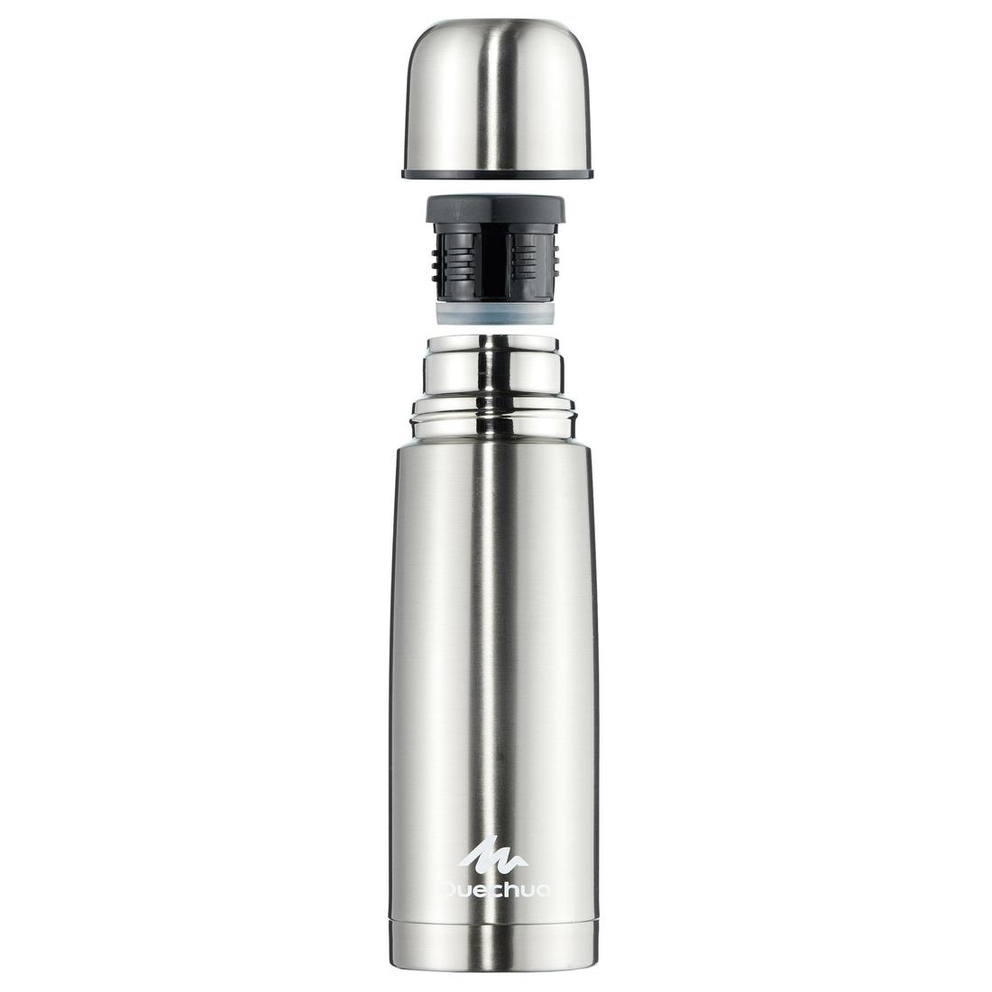 Bouteille isotherme inox 0,7L avec gobelet pour la randonnée - bleu