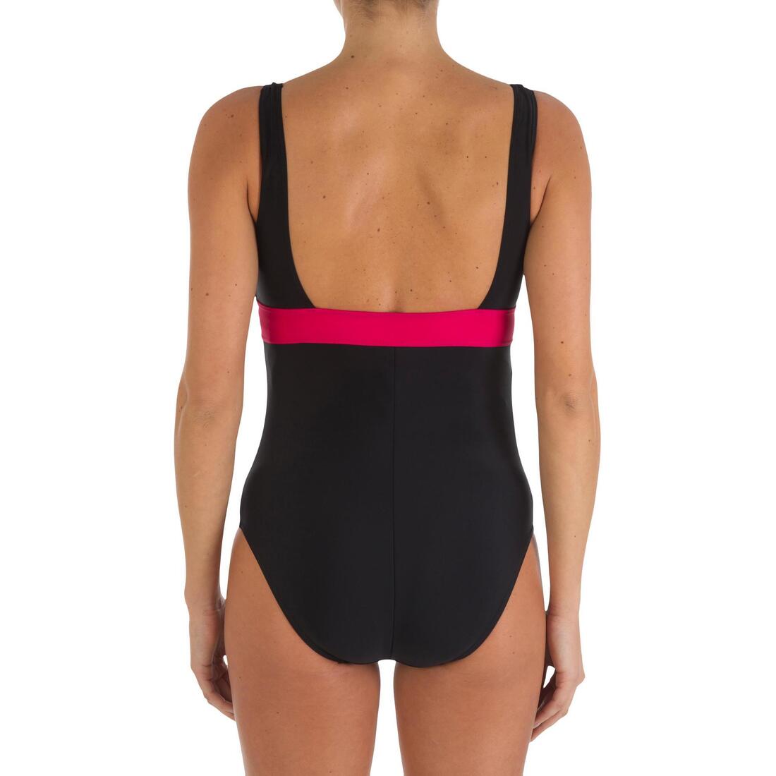 Maillot de bain de natation 1 pièce future maman Romane bleu Yuka