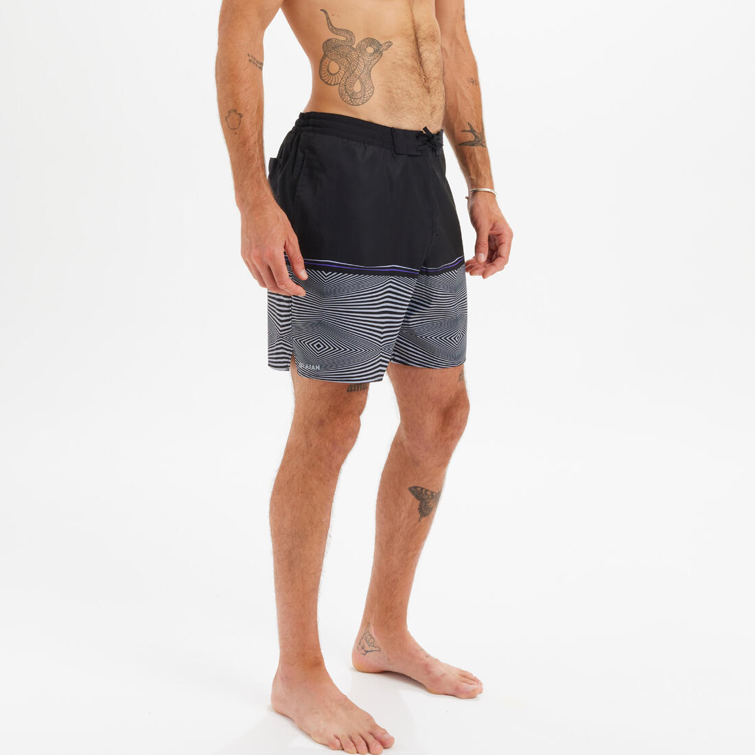 Boardshort surf 100 long surfergirl blue