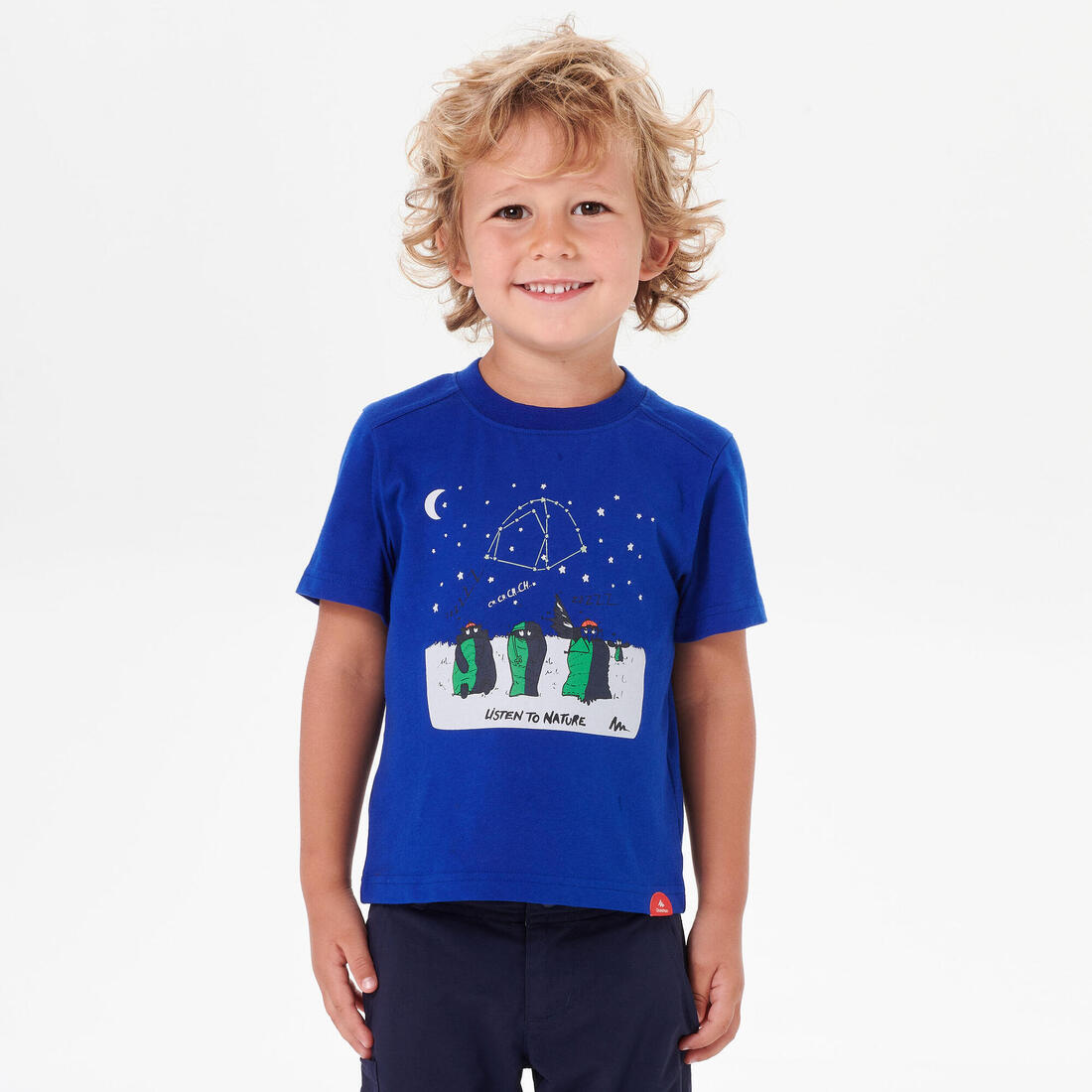 T-shirt de randonnée - MH100 phosphorescent - enfant 2-6 ANS