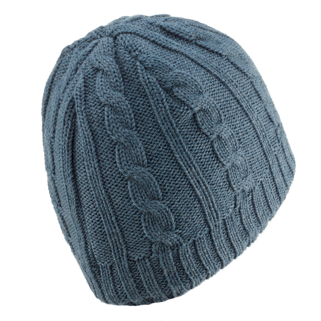 BONNET DE SKI ADULTE WOOL TORSADES MARINE