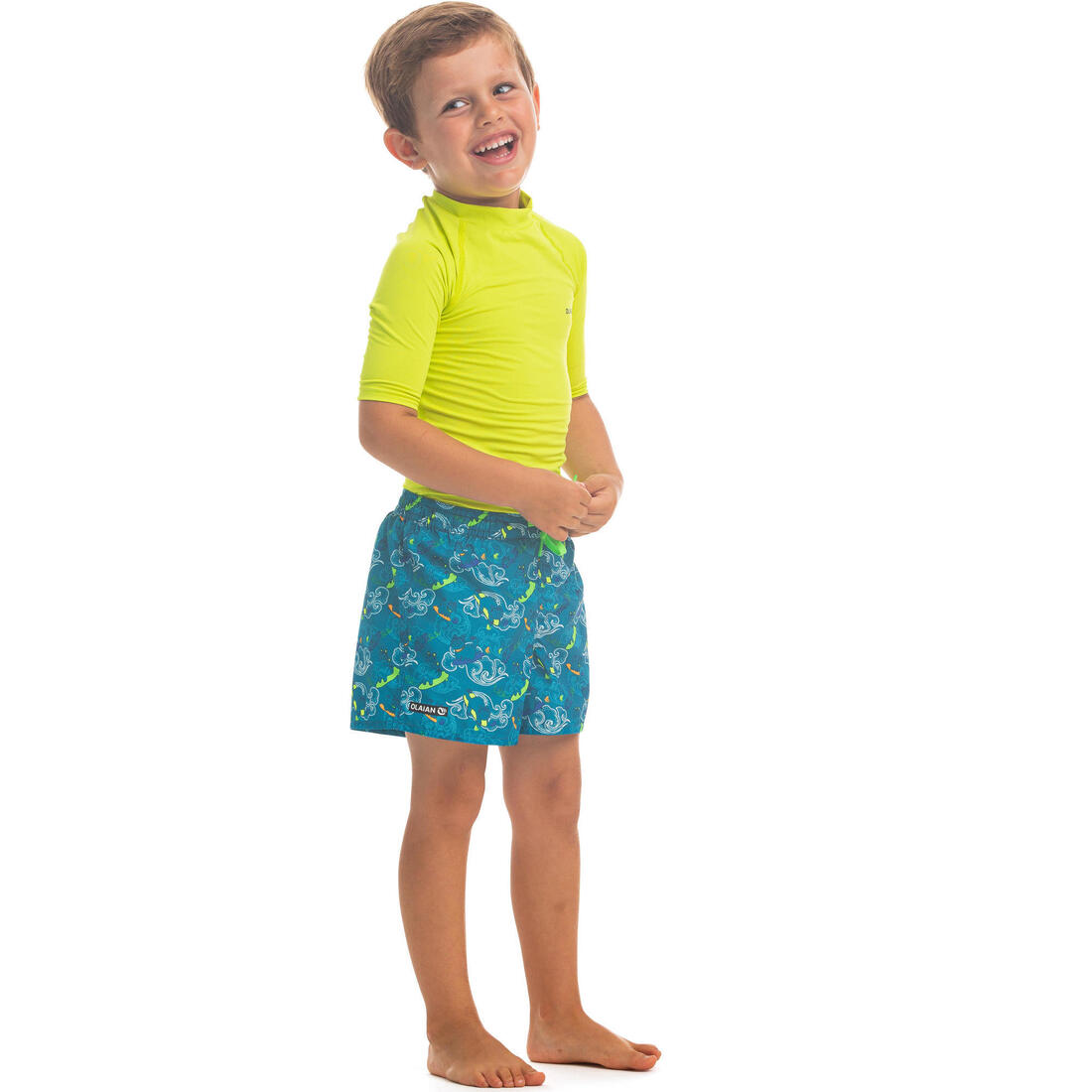 short de bain 100 Kid Rayé