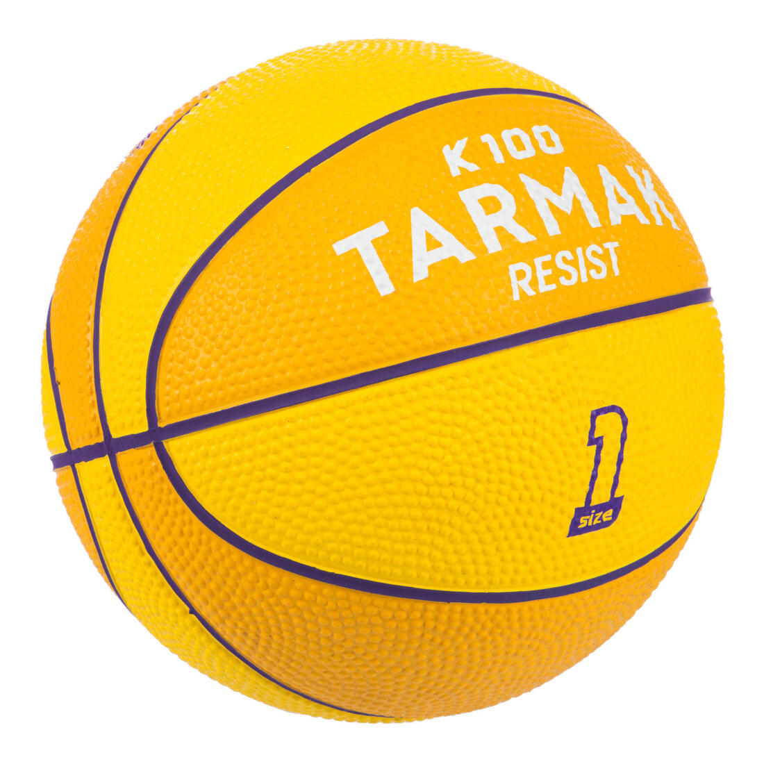 Mini ballon de basketball taille 1 Enfant - K100 Rubber