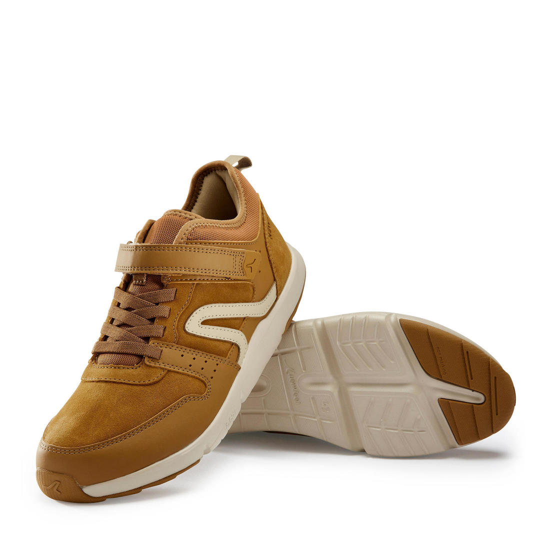 Chaussures cuir marche urbaine homme Actiwalk Easy Leather camel