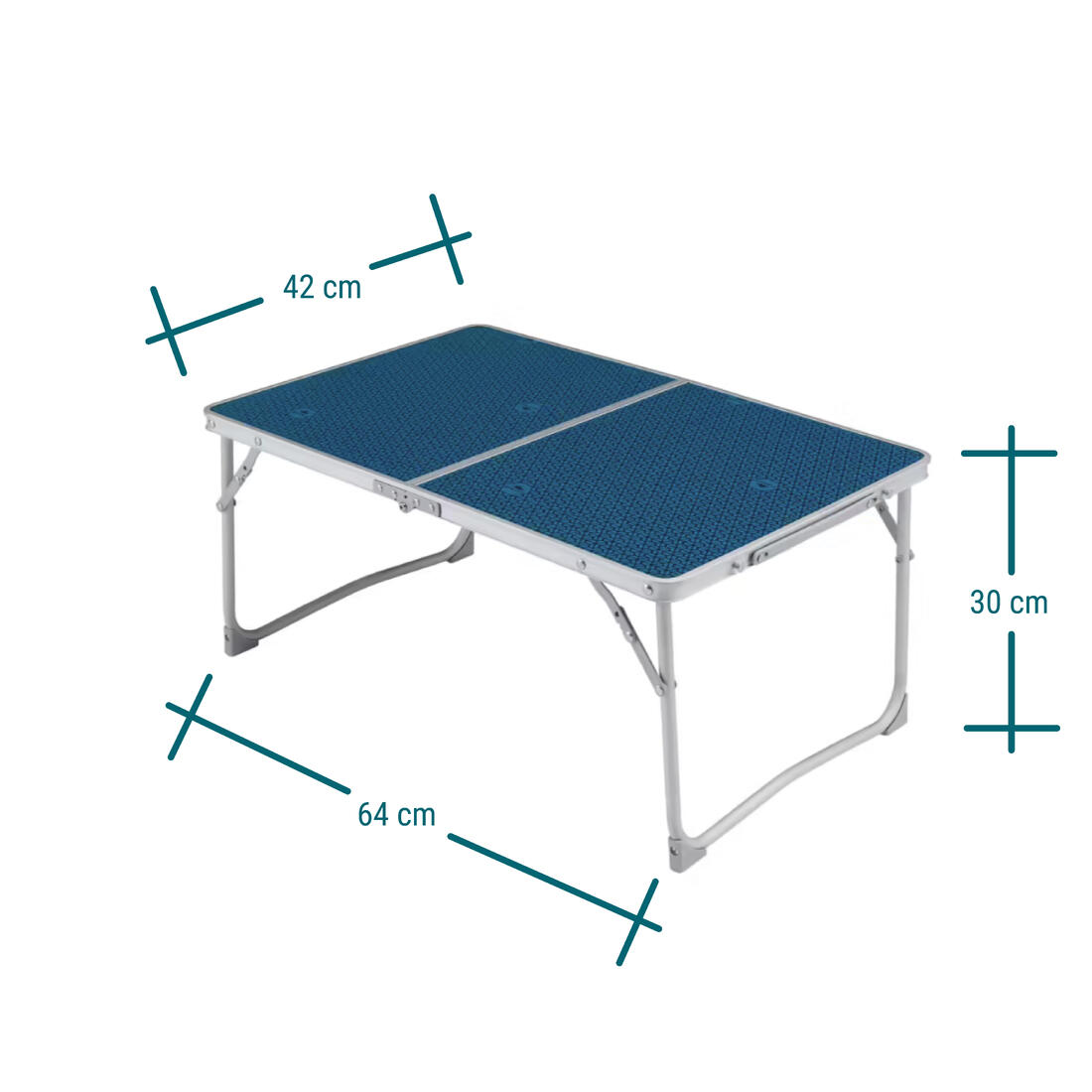 TABLE BASSE PLIANTE DE CAMPING - MH100 - GRISE