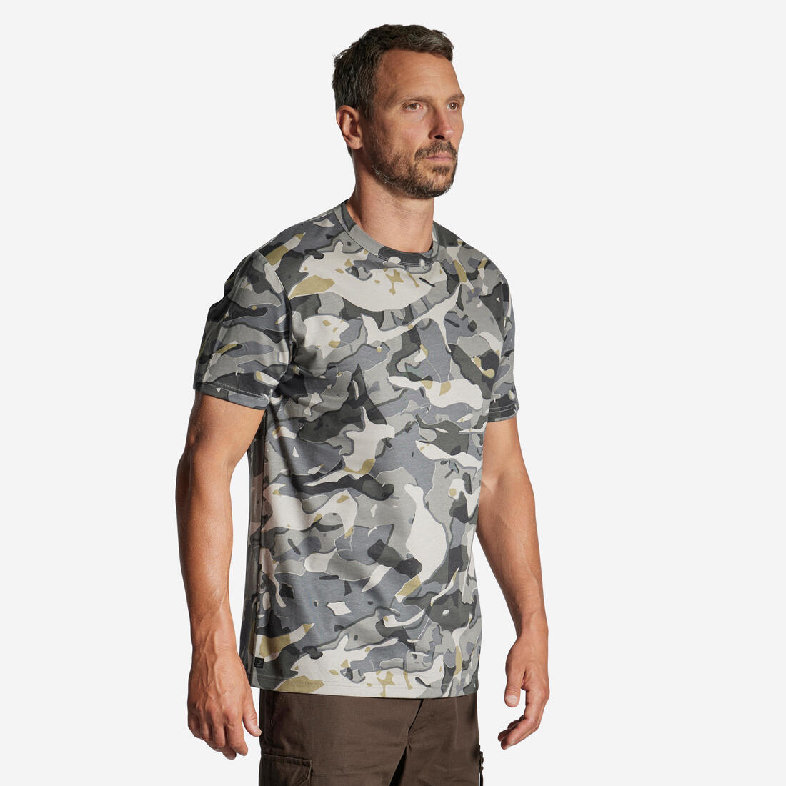 T-SHIRT RESISTANT 100 CAMO WOODLAND