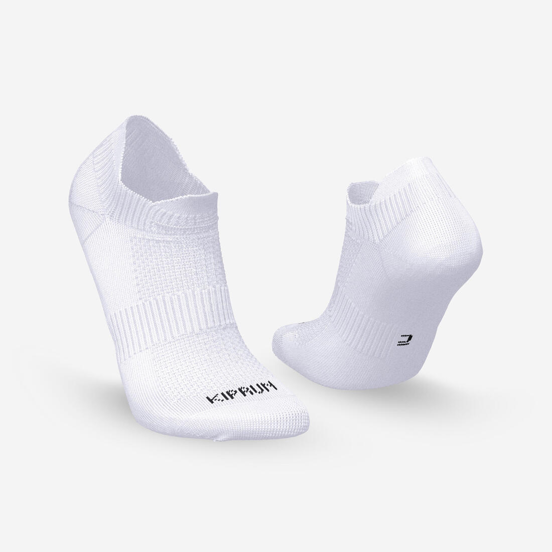 CHAUSSETTES DE RUNNING INVISIBLES CONFORT BLANCHES X2