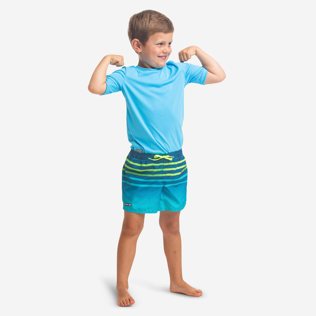 short de bain 100 Kid Rayé