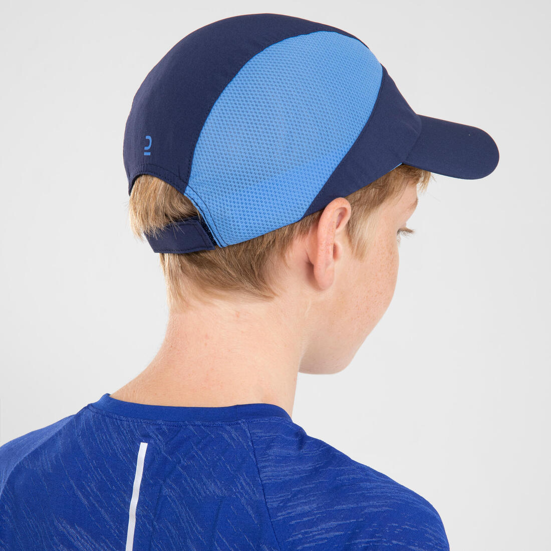 Casquette de running Enfant respirante - KIPRUN Run Dry Marine Verte