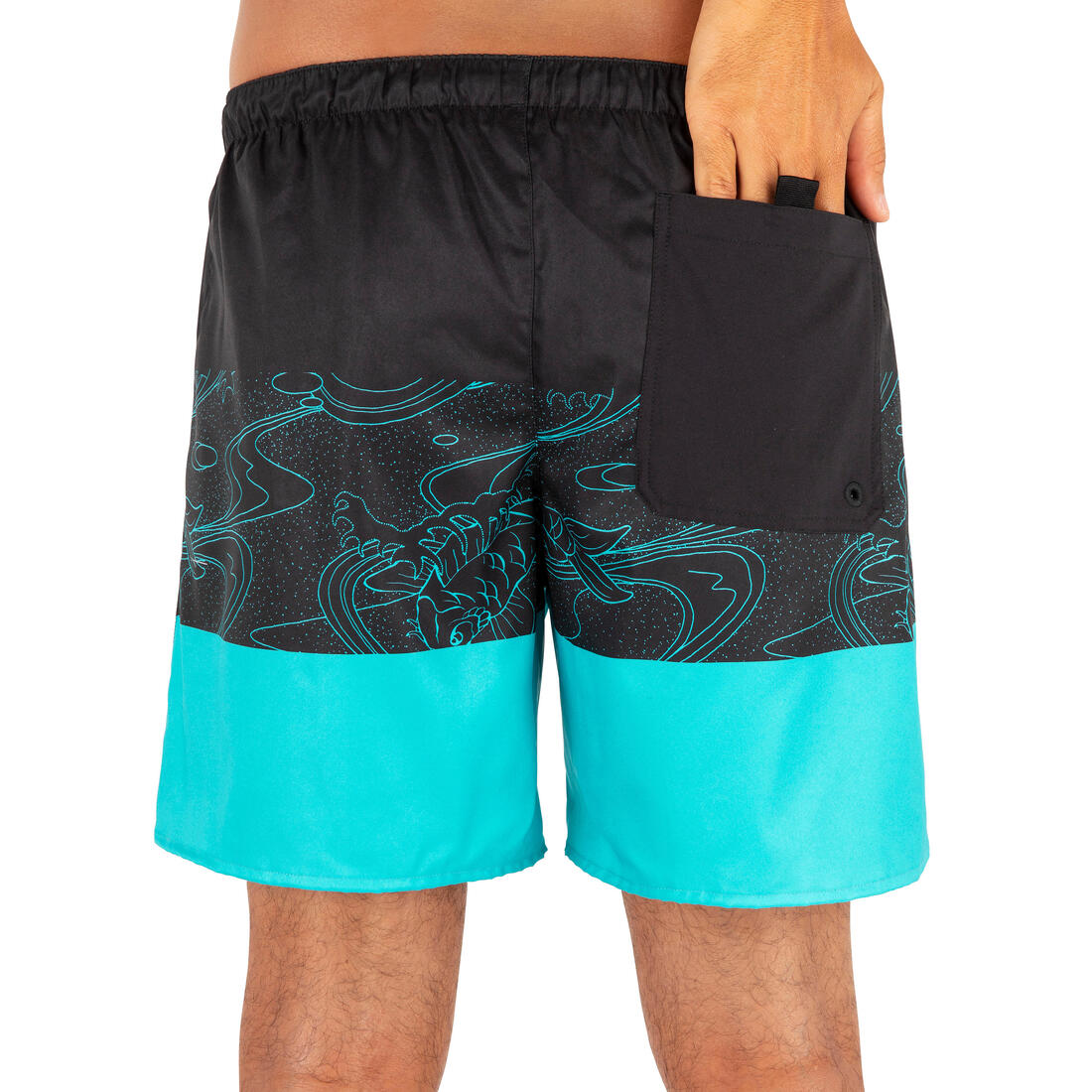 Surf boardshort court 100 Palm Black