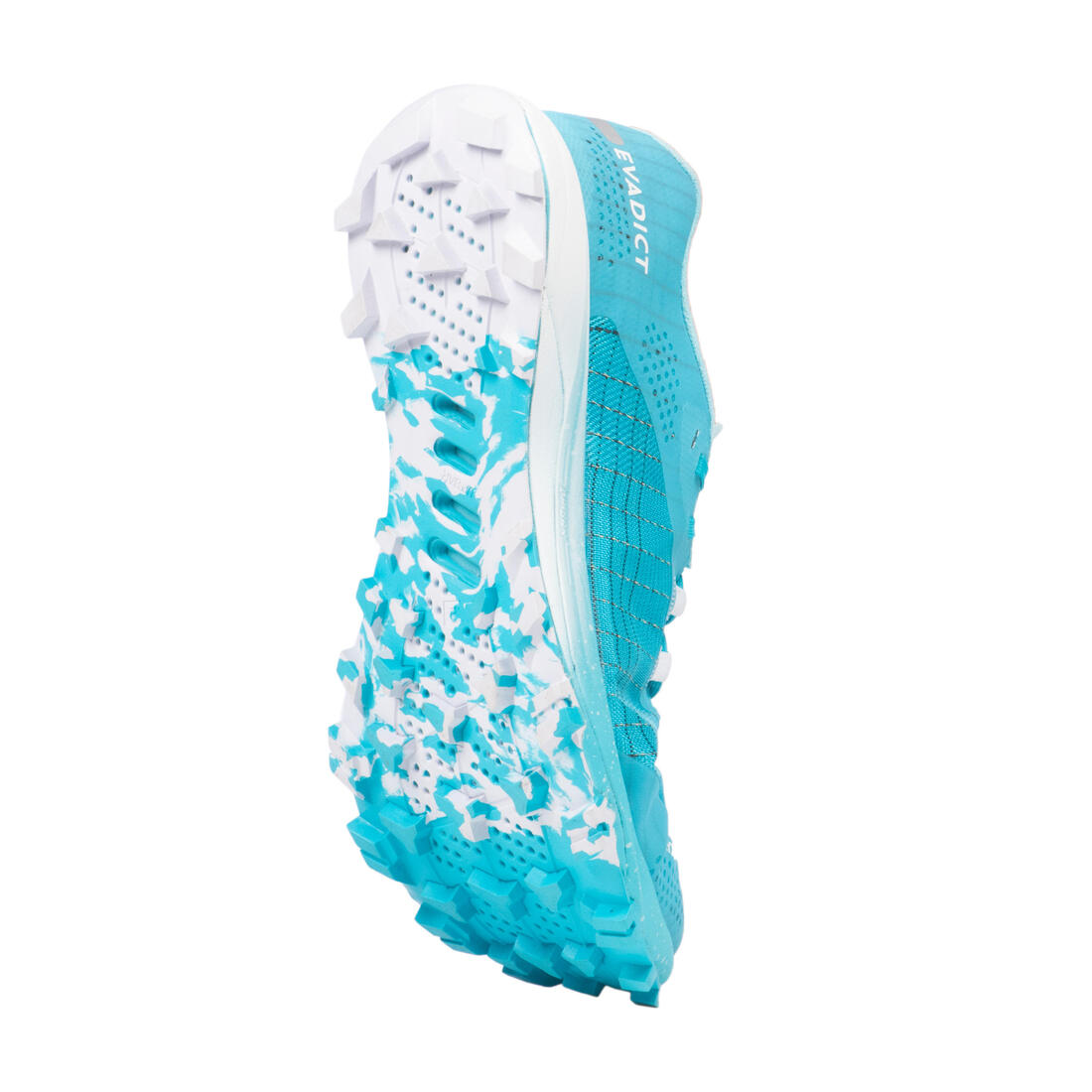 Chaussures trail running compétition femme - kiprun race light vert clair