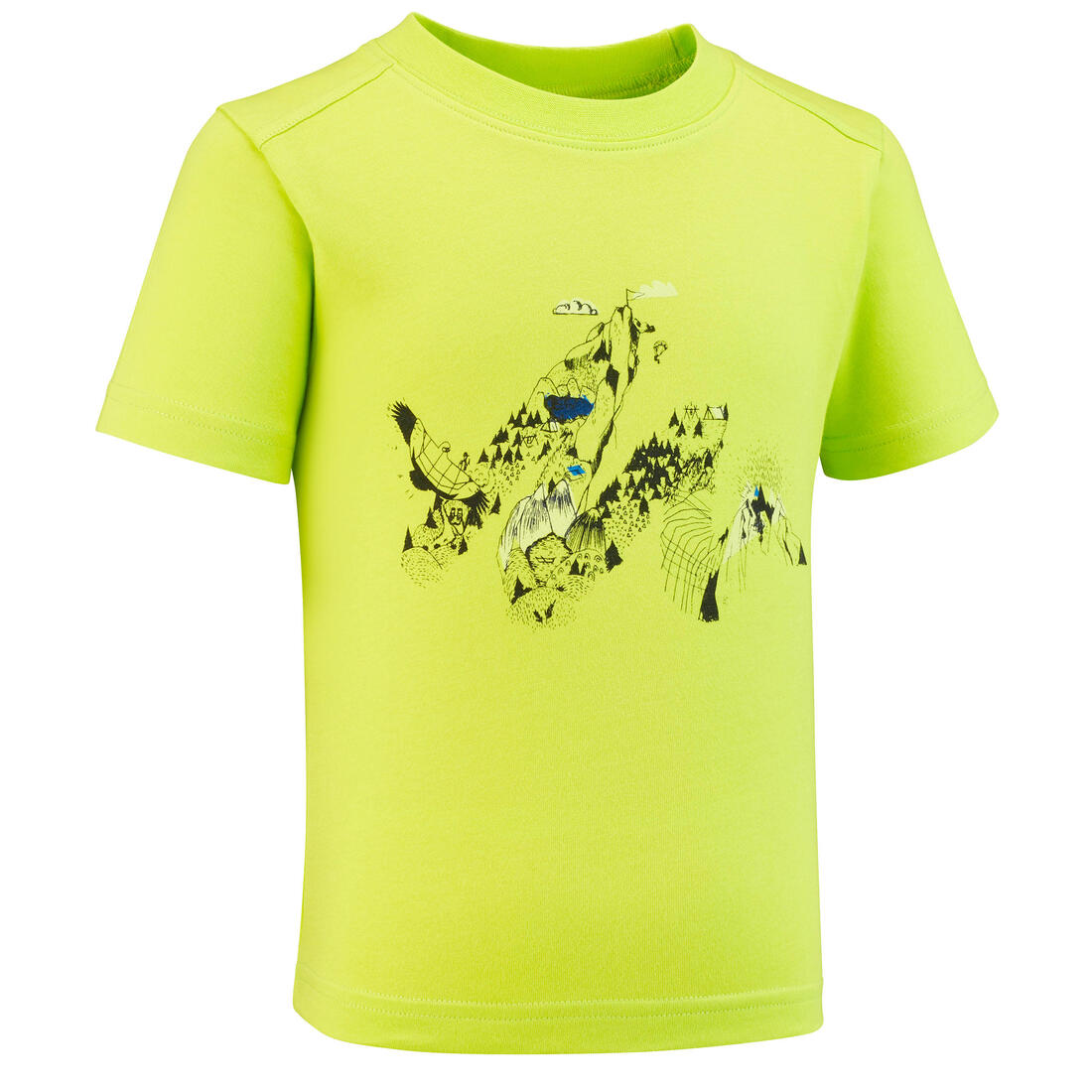 T-shirt de randonnée - MH100 phosphorescent - enfant 2-6 ANS