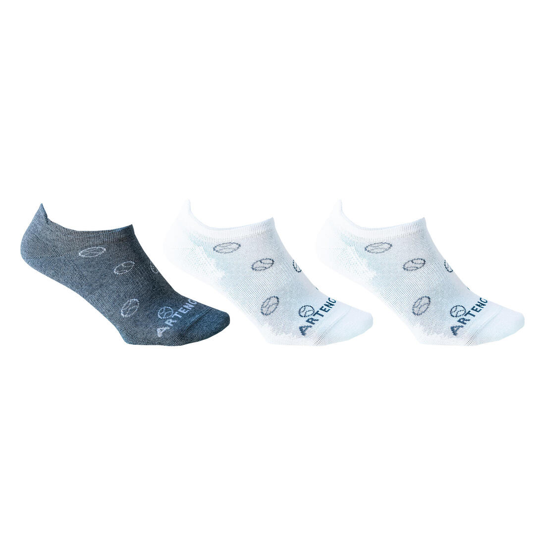 CHAUSSETTES DE SPORT BASSES ARTENGO RS 160 LOT DE 3